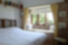 The superking size bed in the master bedroom at the cottage