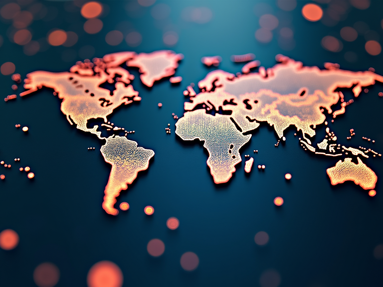 A-world-map-made-of-circuit-boards-represents-global-connectivity-and-technological-compli