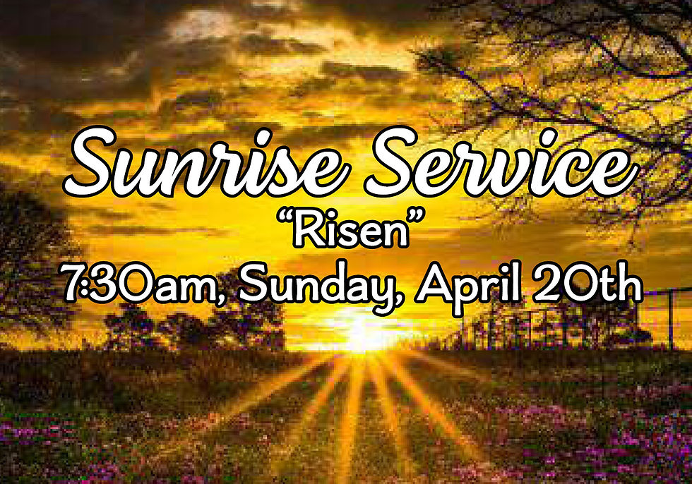 Easter SUNRISE SERVICE