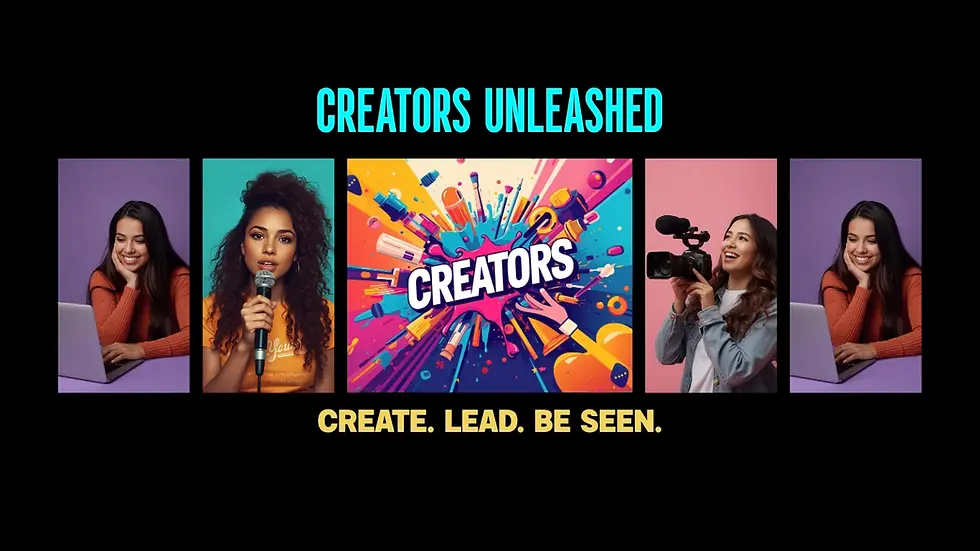 Close-up view of a colorful mural depicting cultural heritage and latina empowered creators.