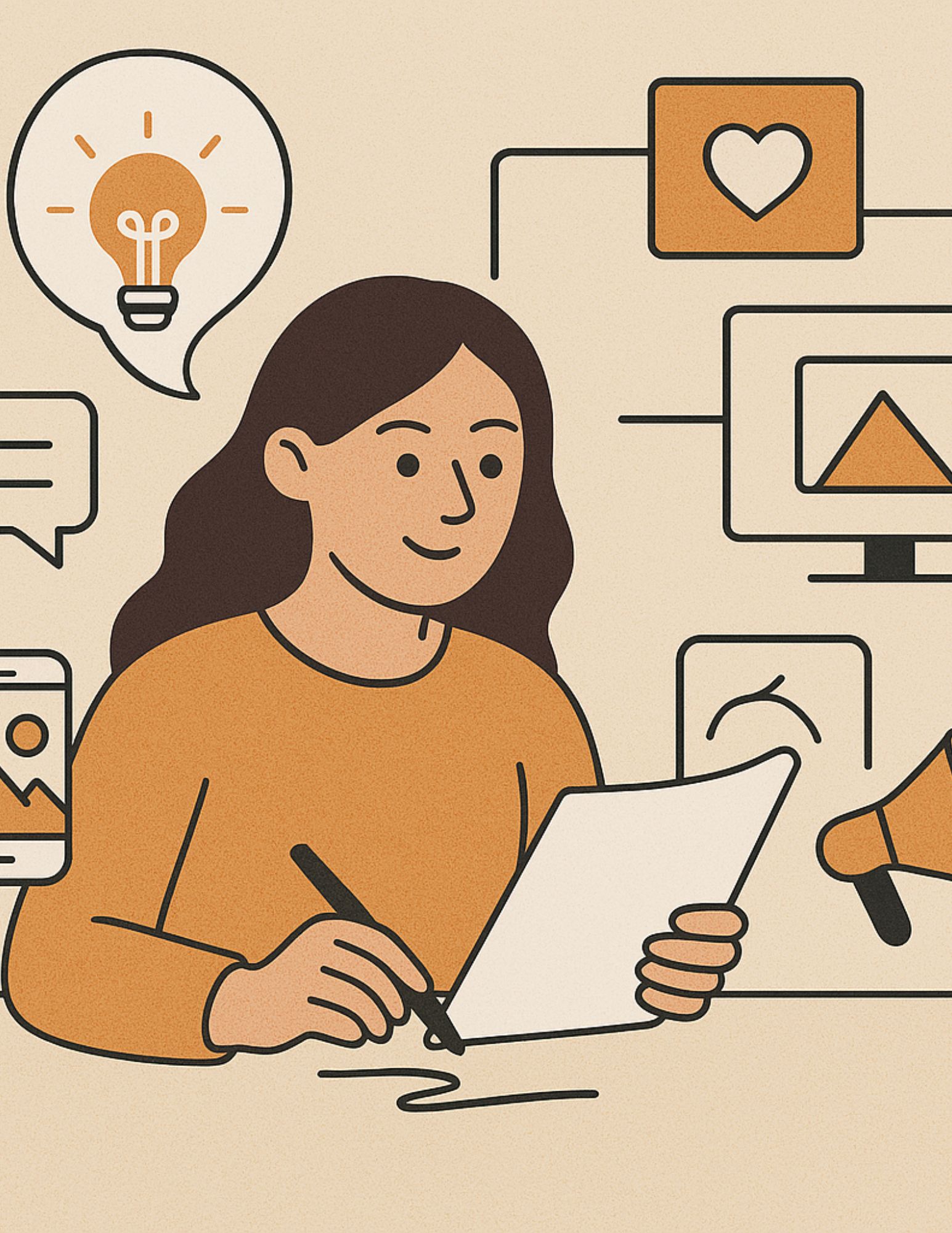 Image represent my service in brand storytelling and content strategy..