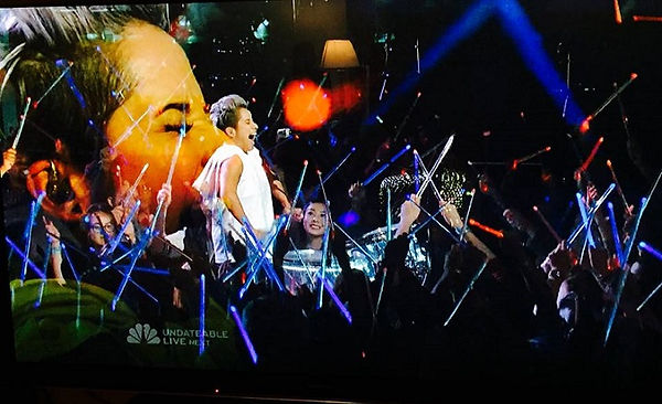 Light up drumsticks for The Voice