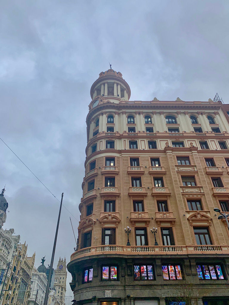 [The decorative gothic architecture found in Madrid was influenced Arabic architecture