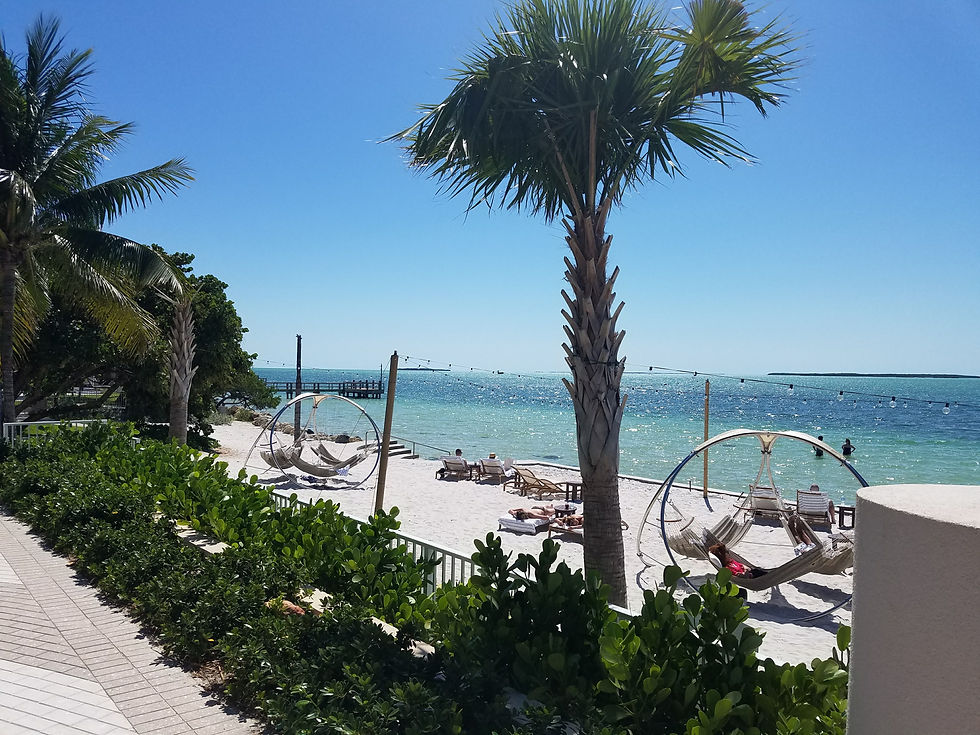 The chairs and hammocks made Key Largo a perfect place to relax