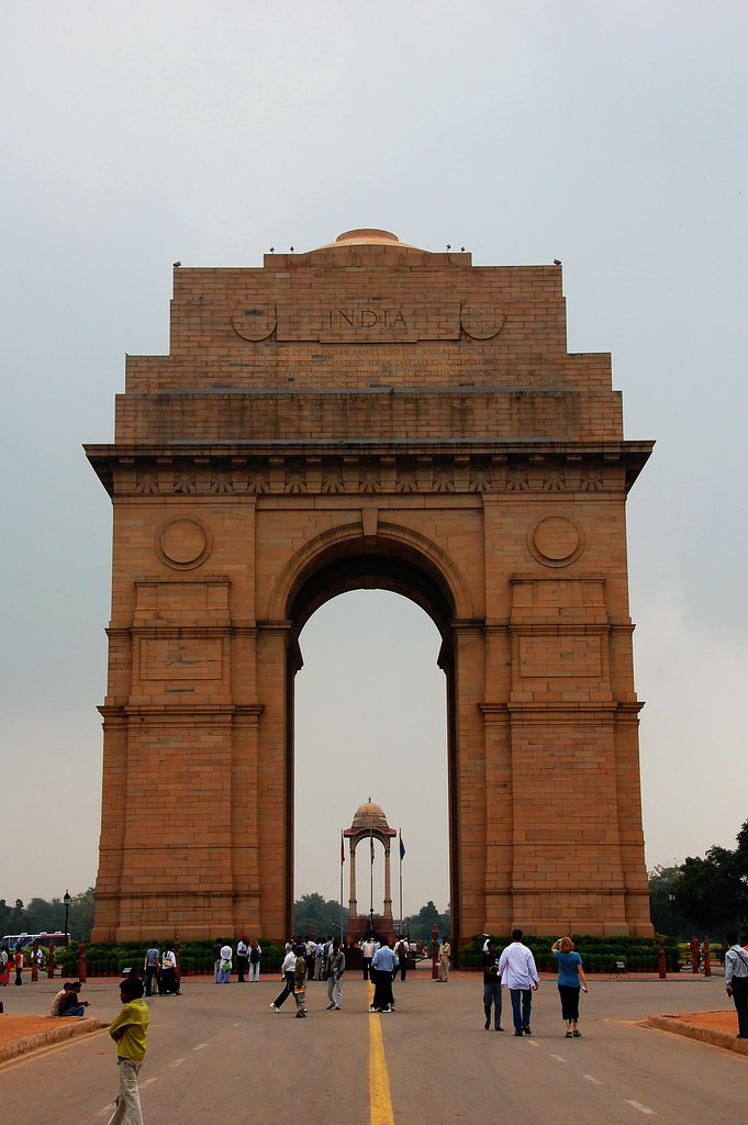 Delhi's India Gate houses an immortal flame honoring fallen soldiers