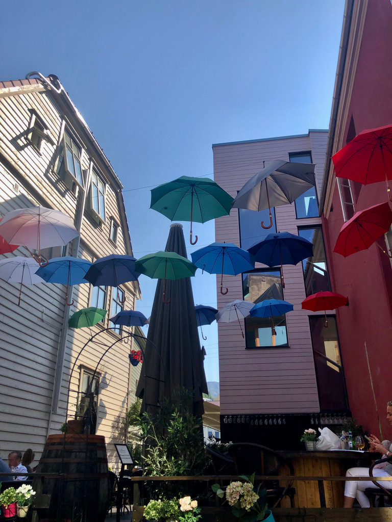 The streets of Bergen are welcoming and quaint