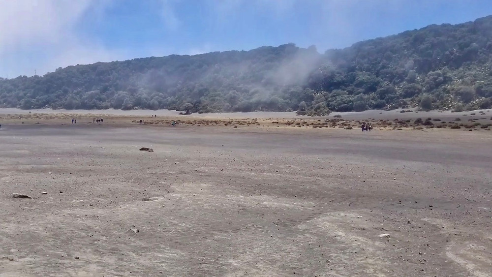 Costa Rica's Irazu volcanoe was arid and dusty