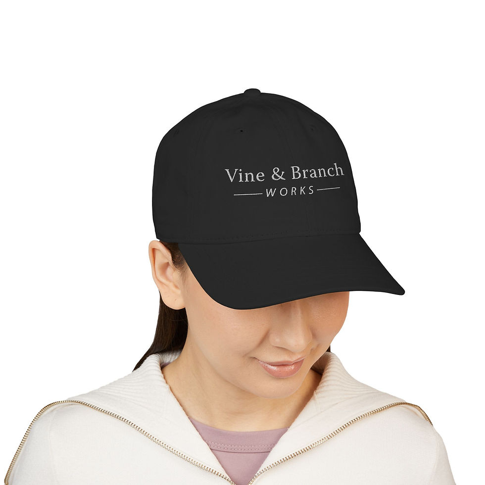 Thumbnail: Embroidered Vine & Branch Works Baseball Cap 