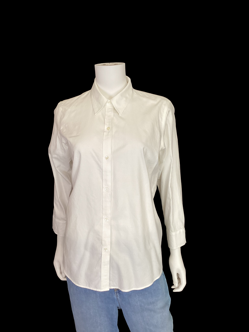 Classic White Button-up Top SIZE:8
