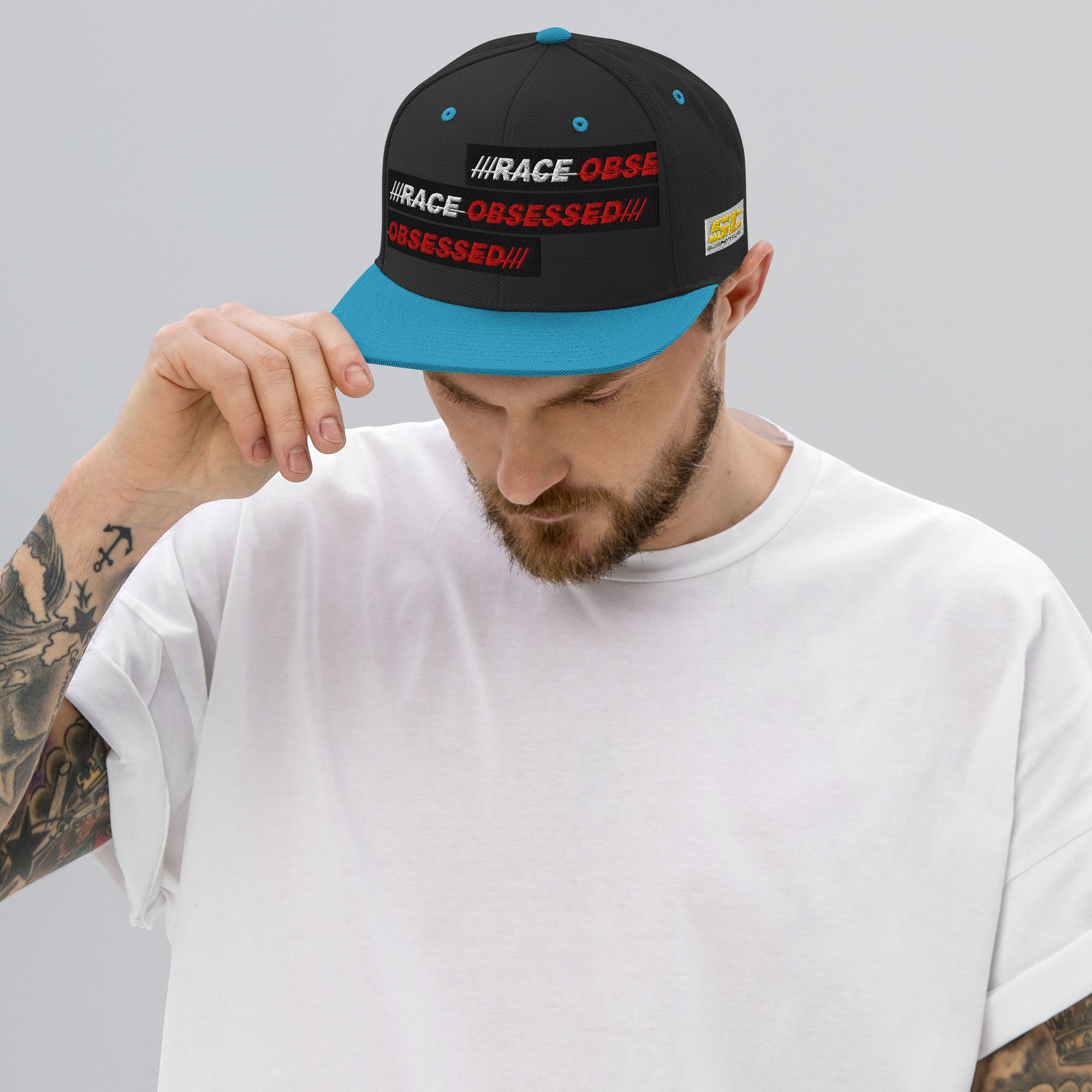 RACE OBSESSED Snapback Hat