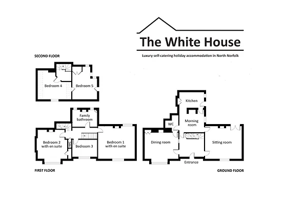 The White House Holiday Cottage Sleeps 12 Floor Layout