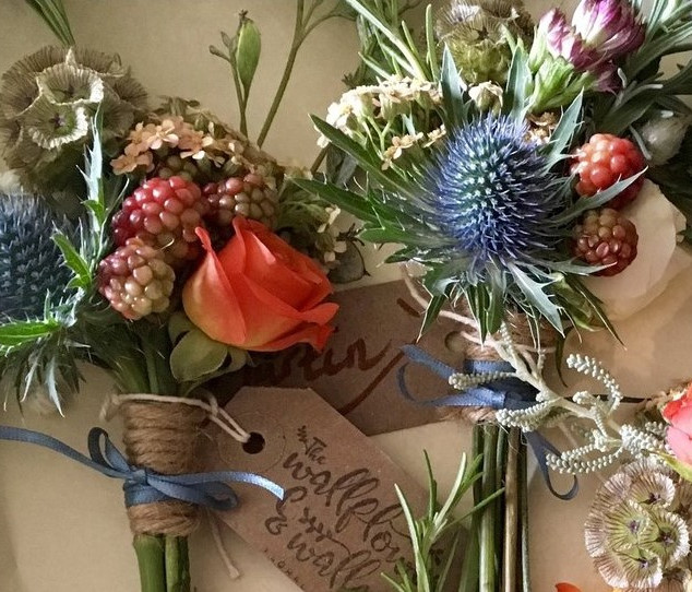 The Wallflower & Wallace - wedding buttonholes