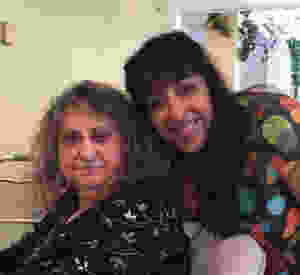 Carol with her daughter Traci on Mother's Day 2017
