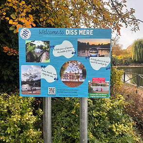 Fresh signage at the Mere!
