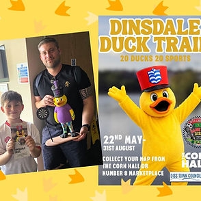 Mayor has a quacking time doing Dinsdale trail
