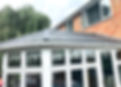 Roof on a white conservatory