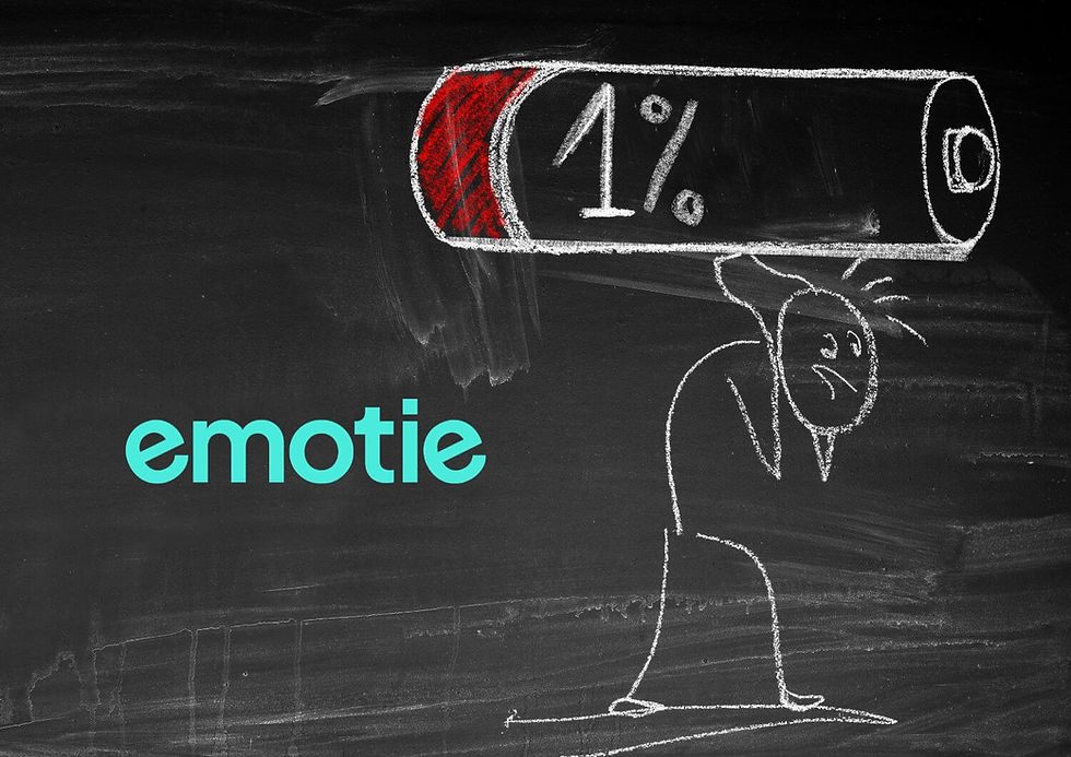 Illustration representing workplace burnout and employee wellbeing, accompanying an article exploring the growing burnout crisis among middle managers, the disconnect between leadership and teams, and how real-time emotional insight and communication tools can help organisations better support employee wellbeing, engagement and performance