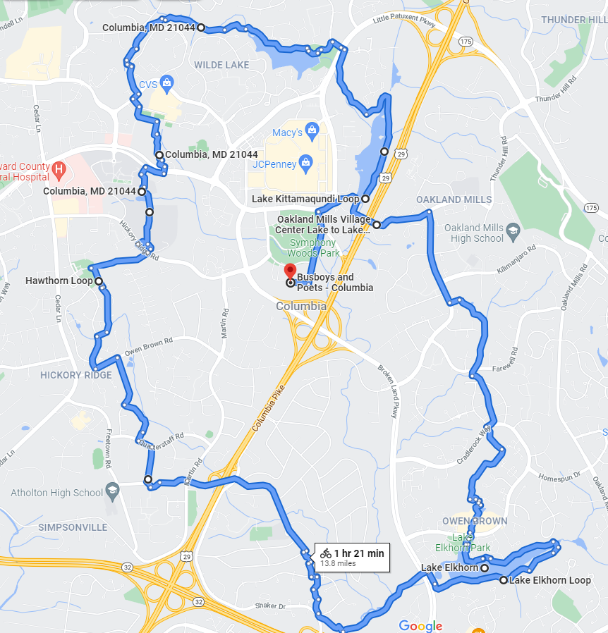 The Best Columbia Bike Route