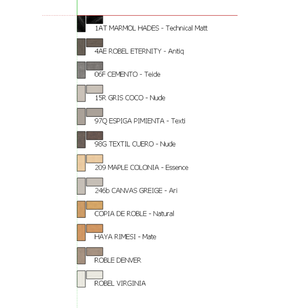 Finsa 12Twenty Range Textures, for use with Sketch up pro