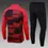 Thumbnail: AC Milan Half-Pull Training Suit Red Black Football Shirt