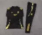 Thumbnail: Real Madrid black and gold training tracksuit set