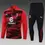 Thumbnail: AC Milan Half-Pull Training Suit Red Black Football Shirt