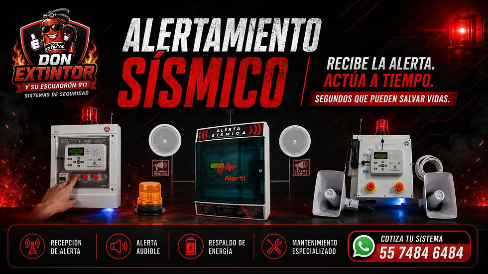 Sistemas de alertamiento sísmico y protección civil CDMX.