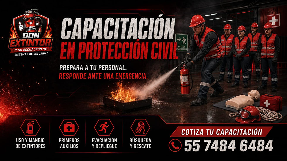 Capacitación en extintores y protección civil CDMX