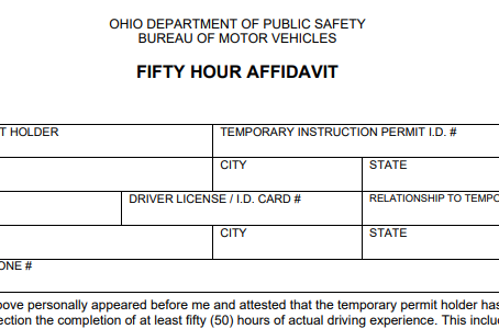 🛣 What Is the 50-Hour Affidavit?