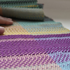 Twill Weaving Sampler Close Up