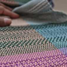Twill Weaving Sampler Close Up