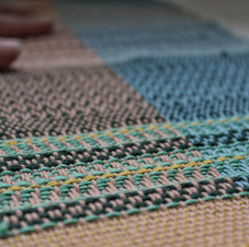 Twill Weaving Sampler Close Up