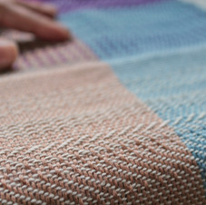 Twill Weaving Sampler Close Up