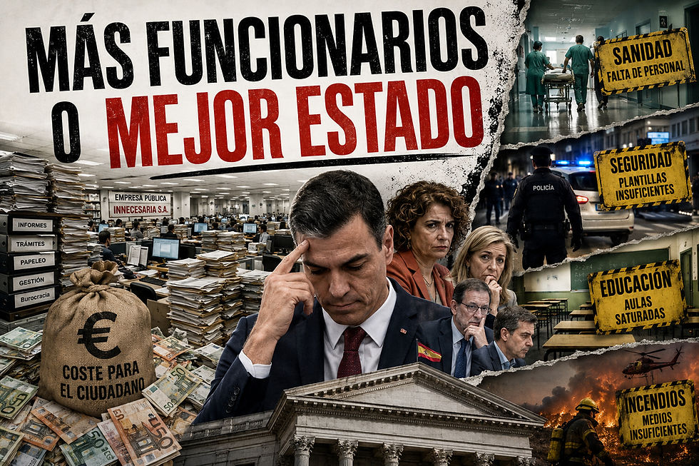 ¿Más funcionarios o mejor Estado?