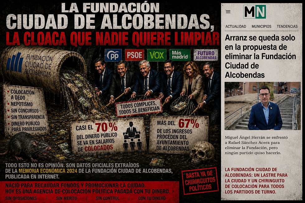 Fundación Ciudad de Alcobendas: la cloaca que nadie quiere limpiar.