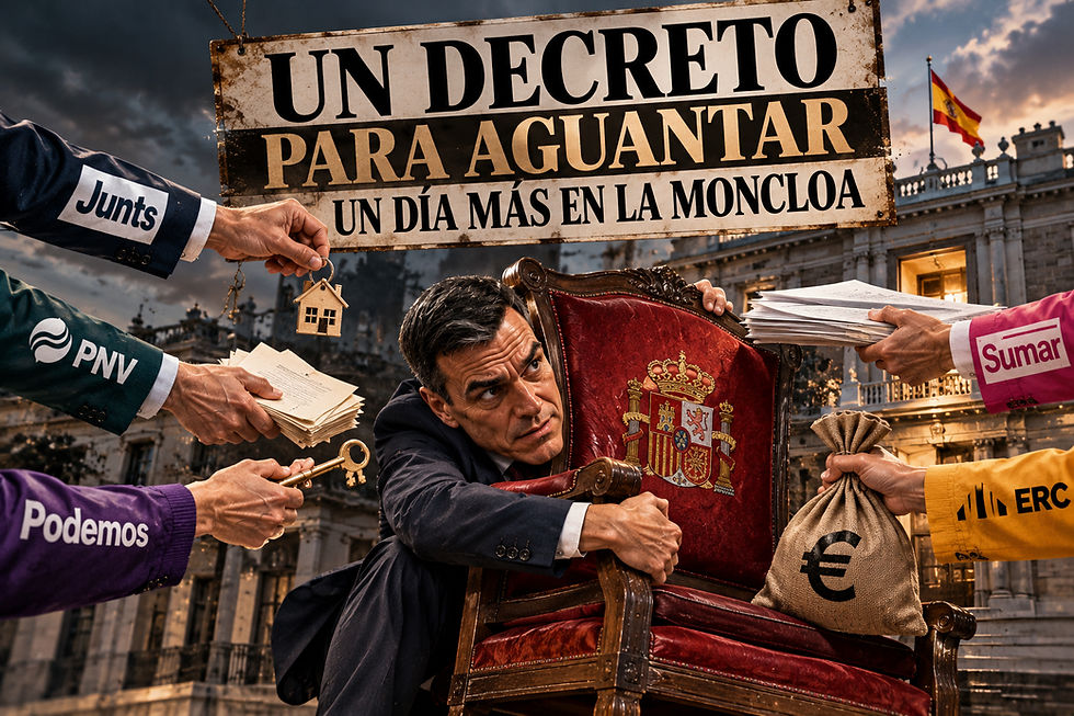 UN DECRETO PARA AGUANTAR UN DÍA MÁS EN LA MONCLOA