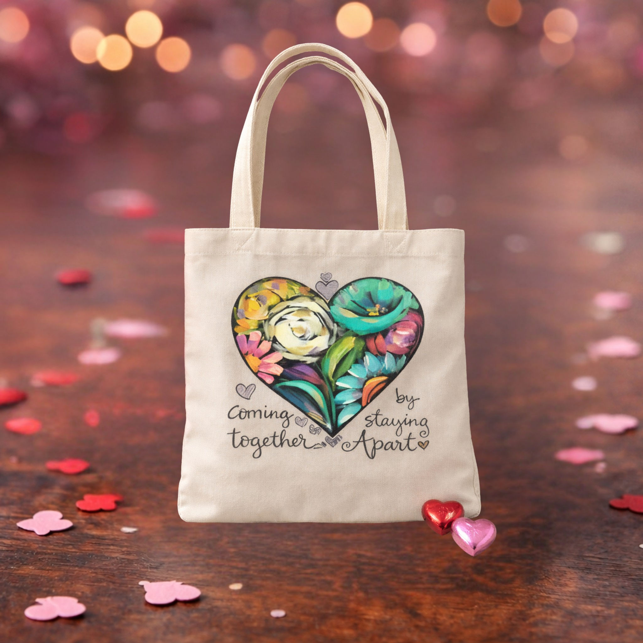 Personalize Love Heart Tote