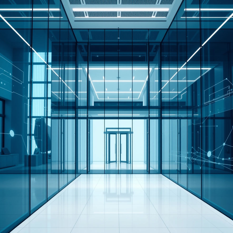 Ultra-realistic premium corporate background for an international certification and confor