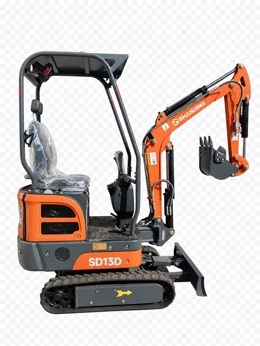 Mini escavadeira SD13G - motor gasolina Briggs & Stratton