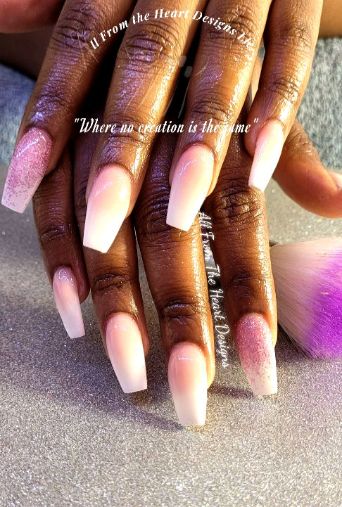 Ombre Fullset Nails By All From The Heart Designs