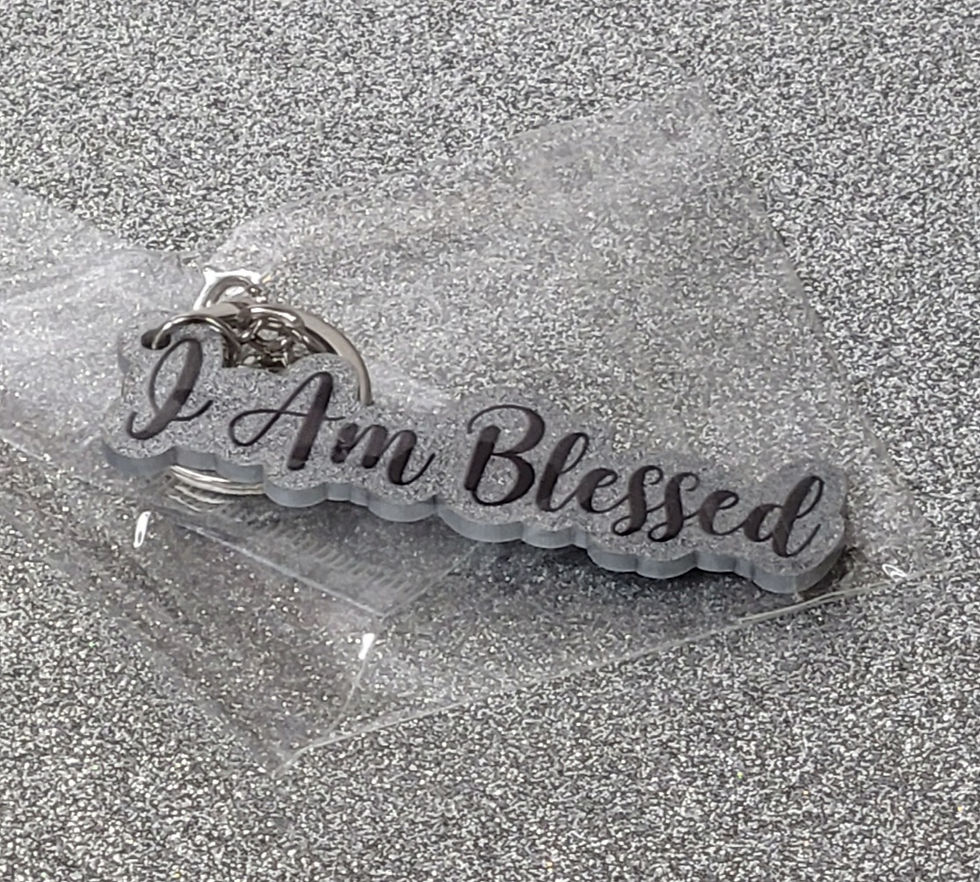 Thumbnail: I Am Blessed KEYCHAIN 