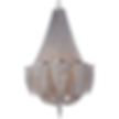 Explore the exquisite details of our Chantilly Chandelier – 12 lights radiate from the polished nickel frame