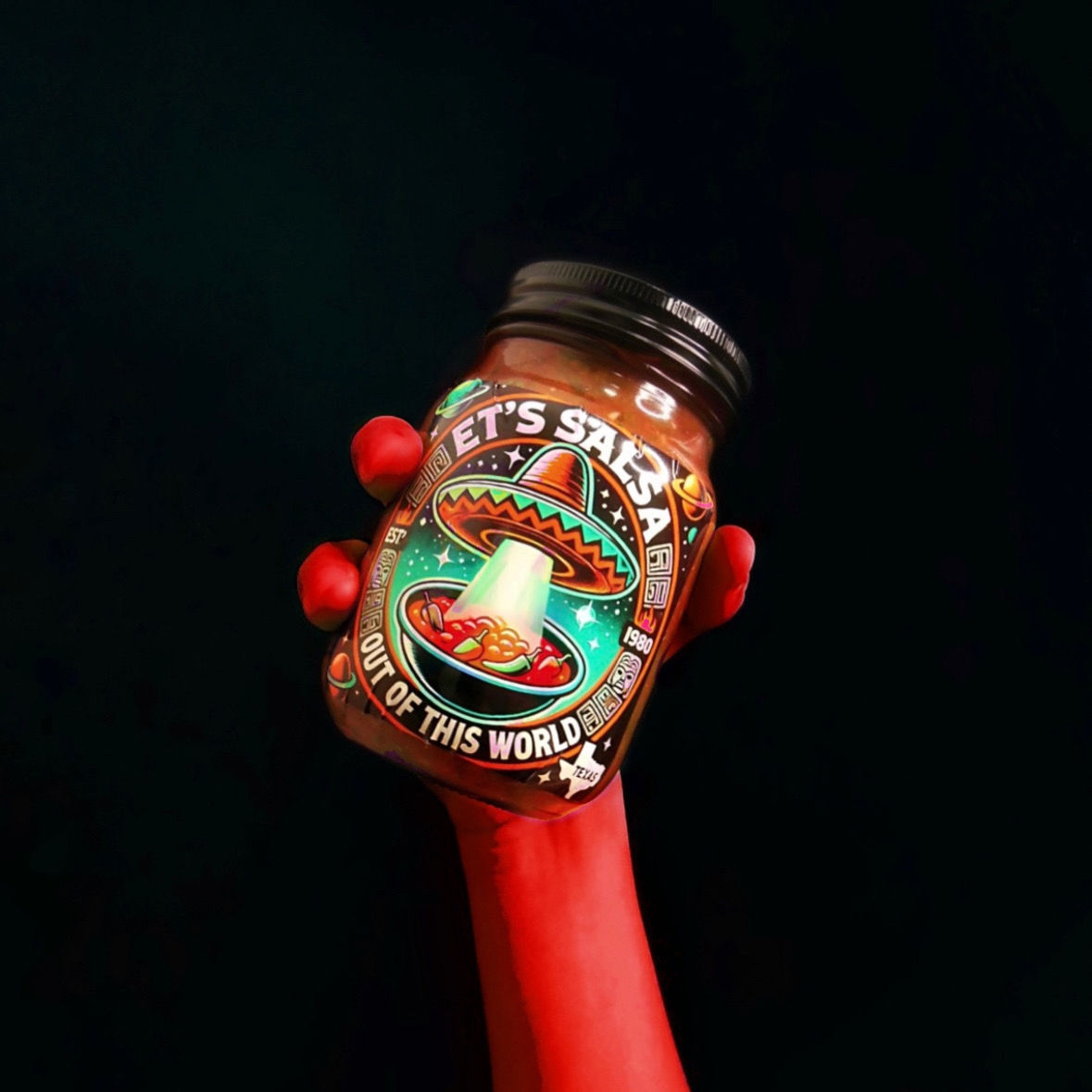 Texas - Style HOT Salsa 16oz A Kick in Every Bite!