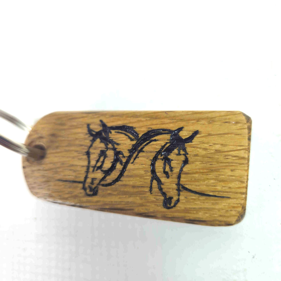 Thumbnail: Horses Head Oak Keyring