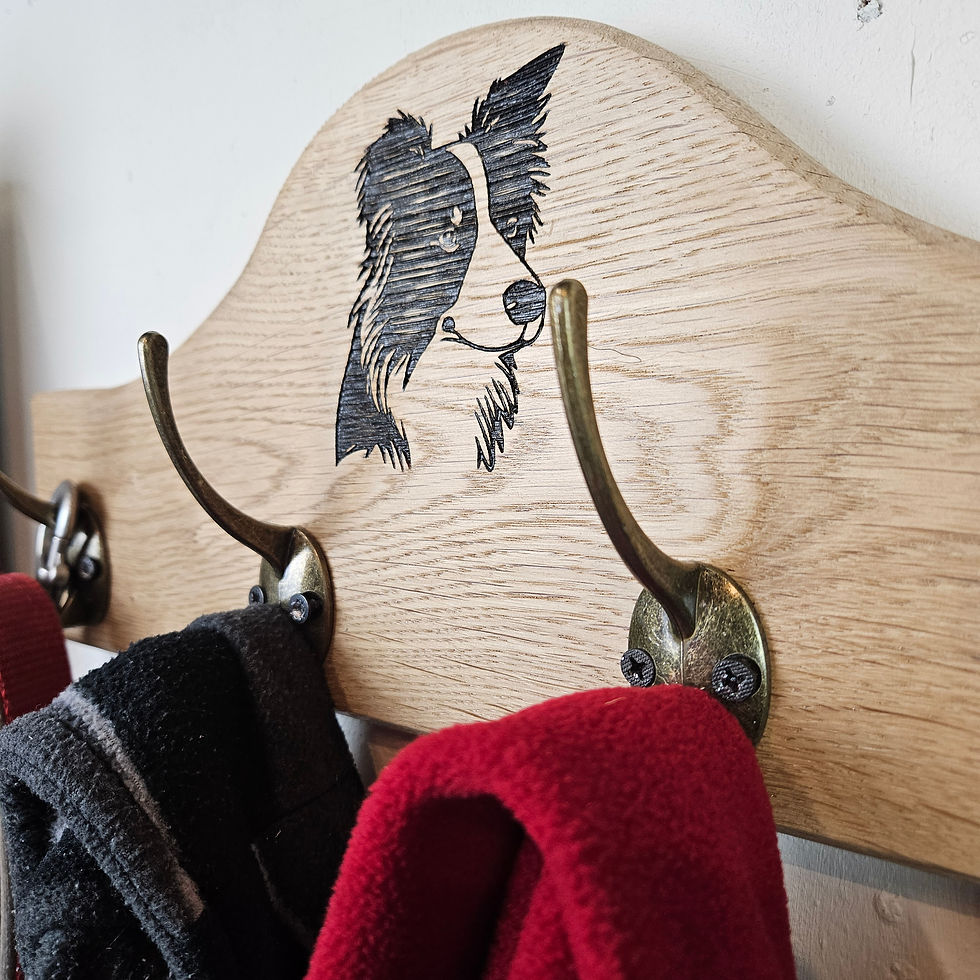 Thumbnail: Border Collie Coat Rack