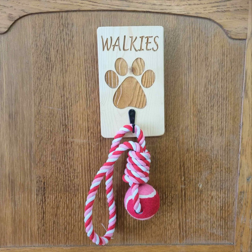 Wooden Dog Lead Hook Sign Shop Spatchcock & Wurzill UK