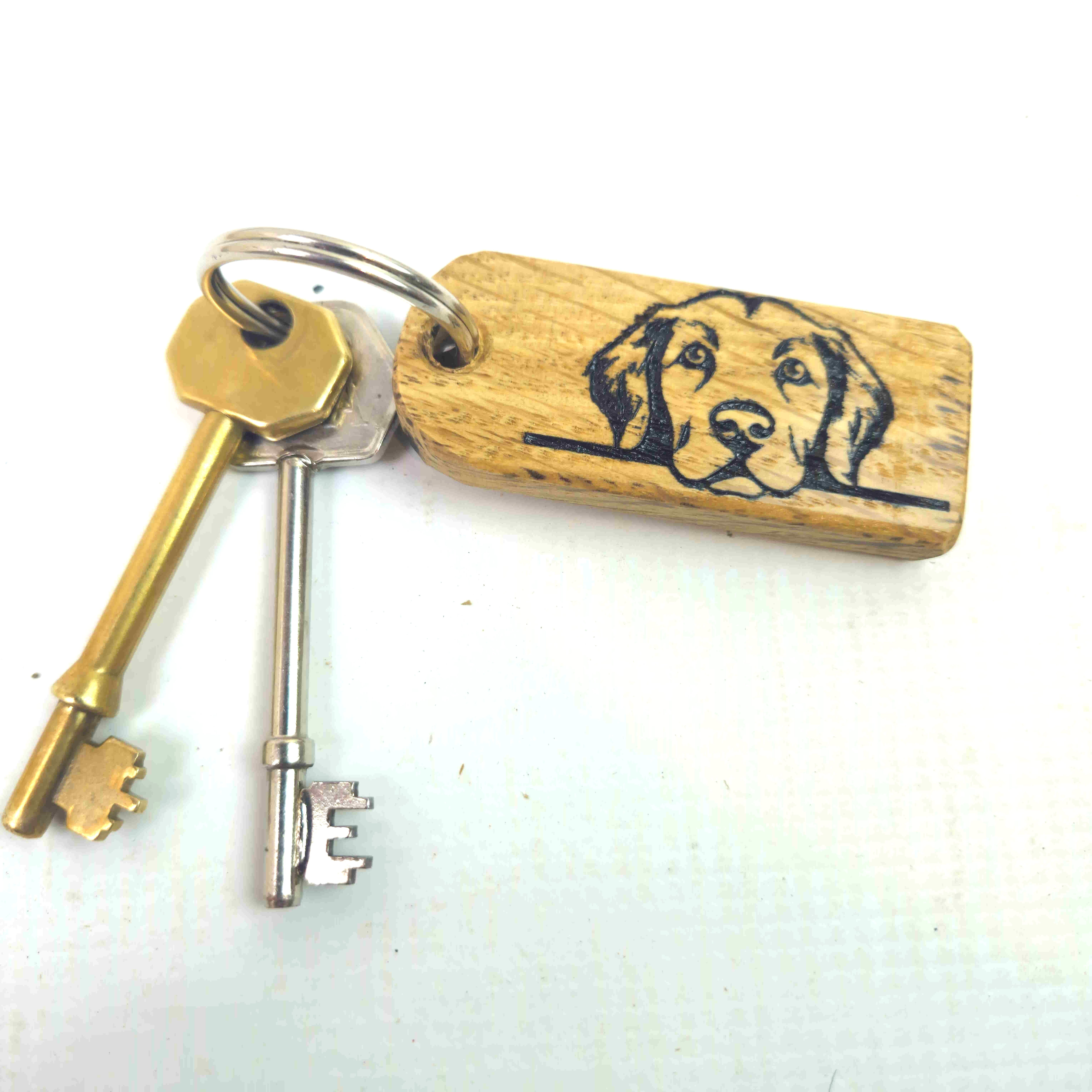 Labrador Retriever design key ring