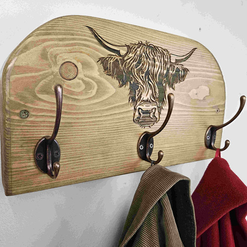 Highland Cow Coat Rack | Spatchcock & Wurzill