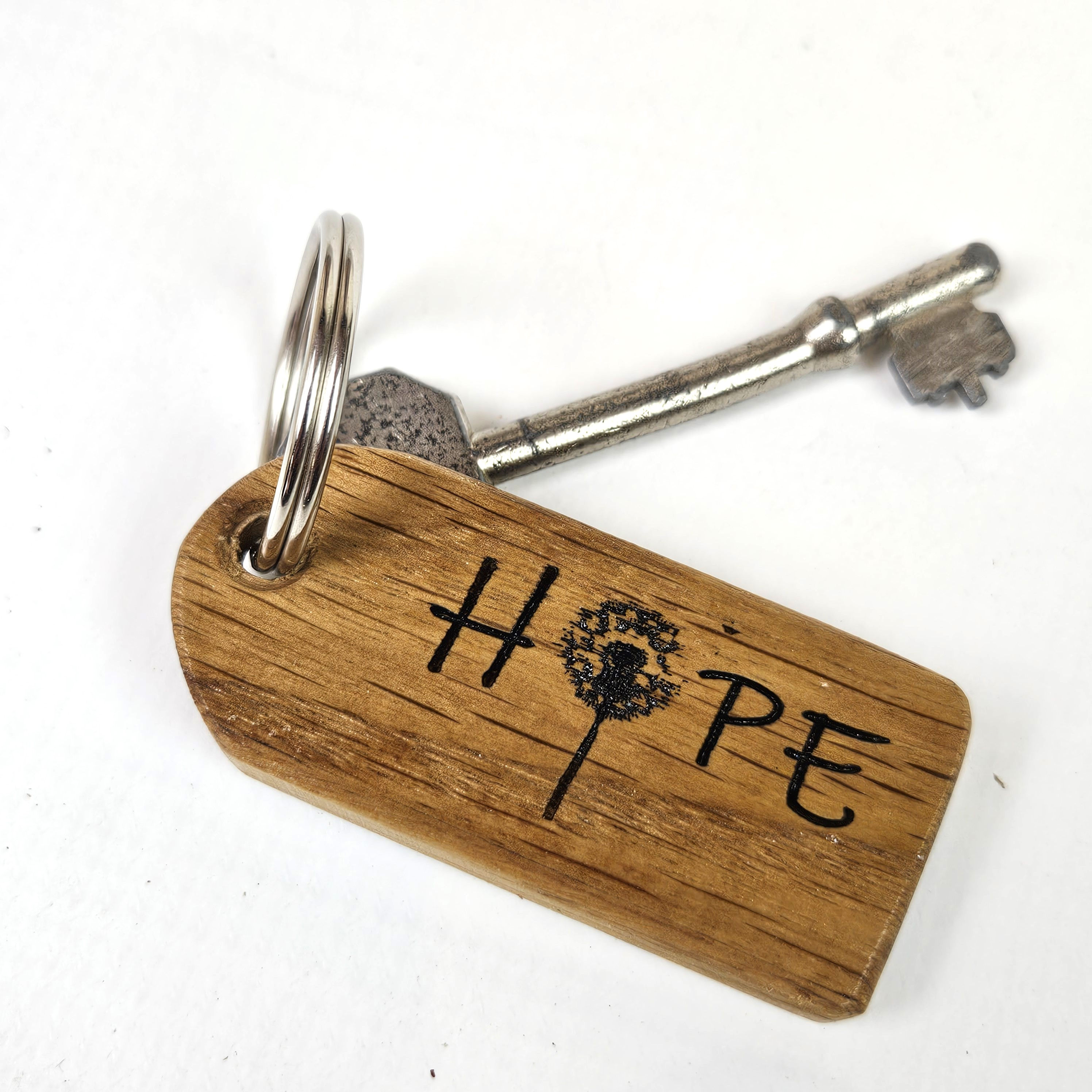 Dandelion Hope Design key ring