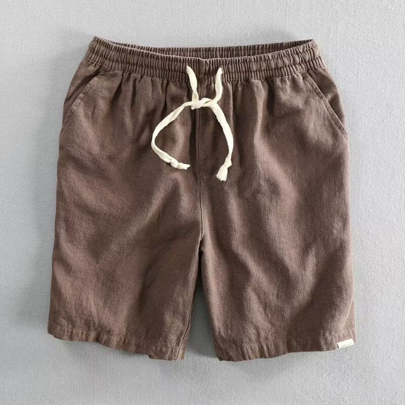 Thumbnail: Mens Casual Elastic Cotton Shorts